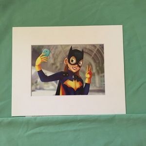 BatWoman BatGirl art matted DC Comics selfie